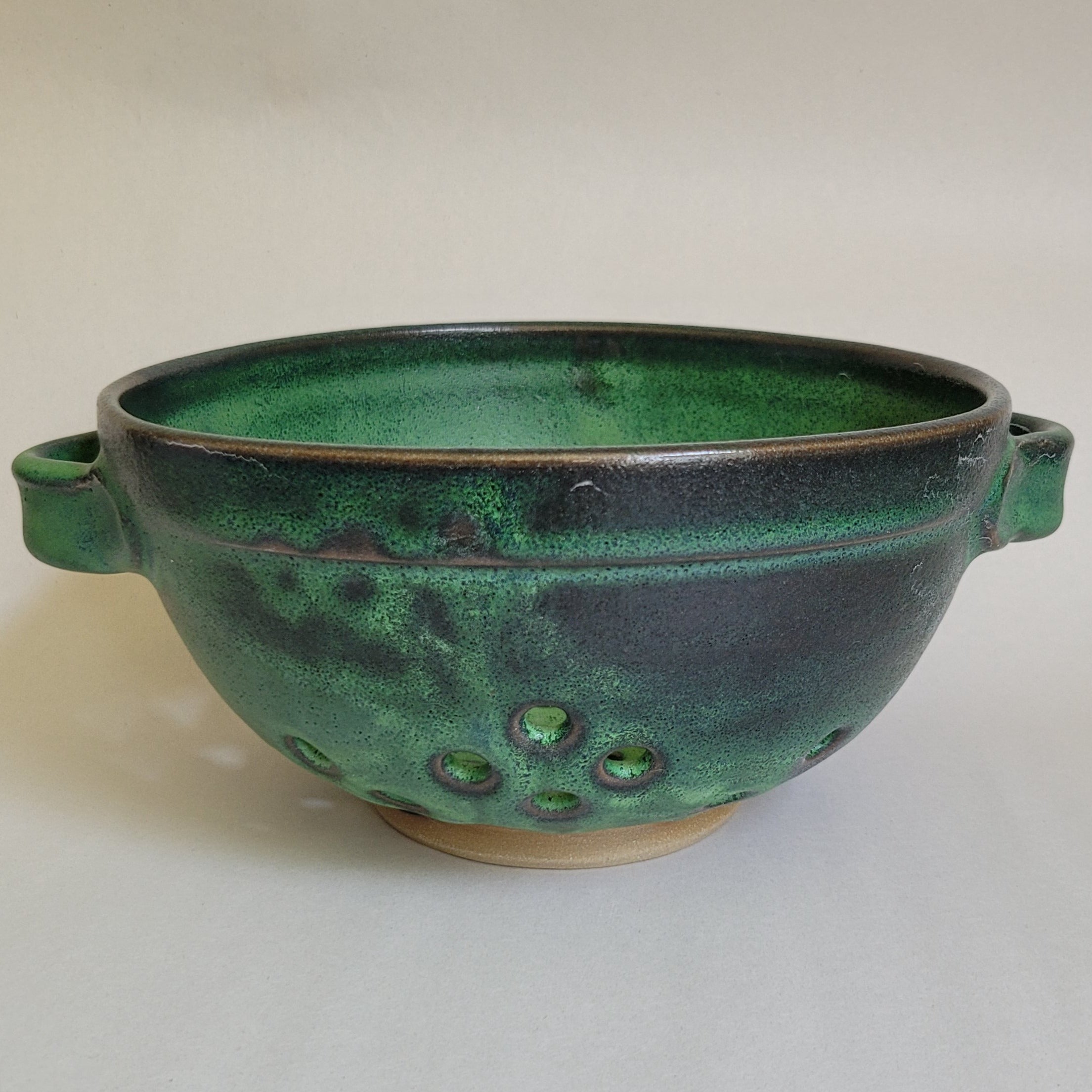 Green Colander with Handles