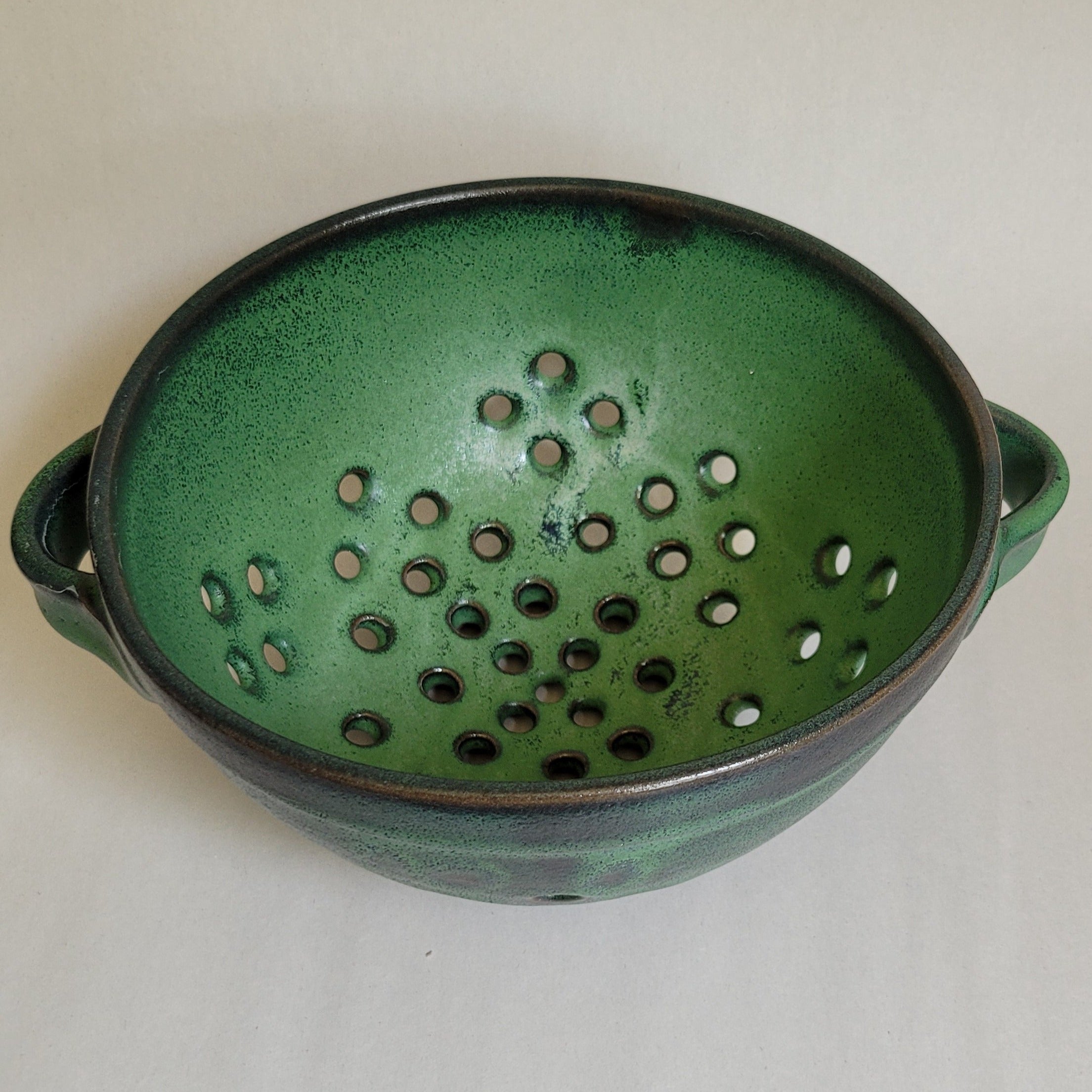 Green Colander with Handles
