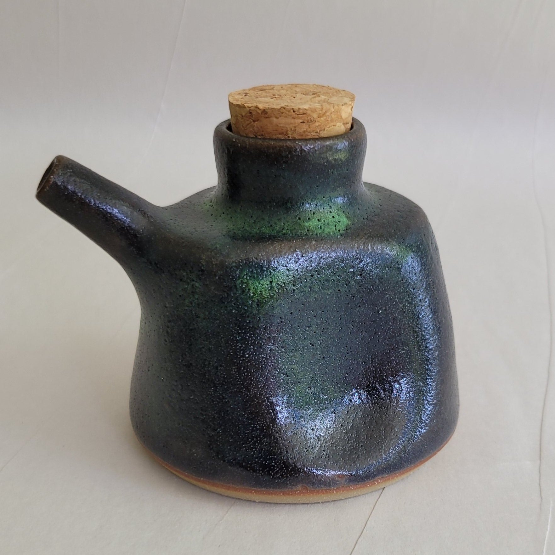 Dark Green Oil Bottle (small)