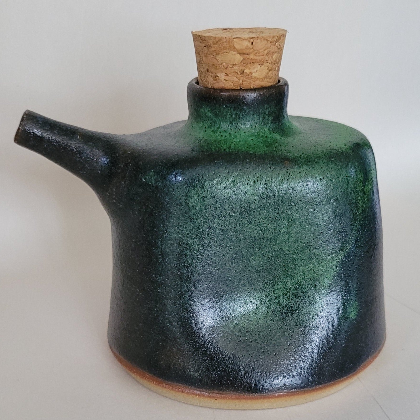 Dark Green Oil Bottle (large)