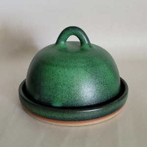 Forest Green Butter Dish