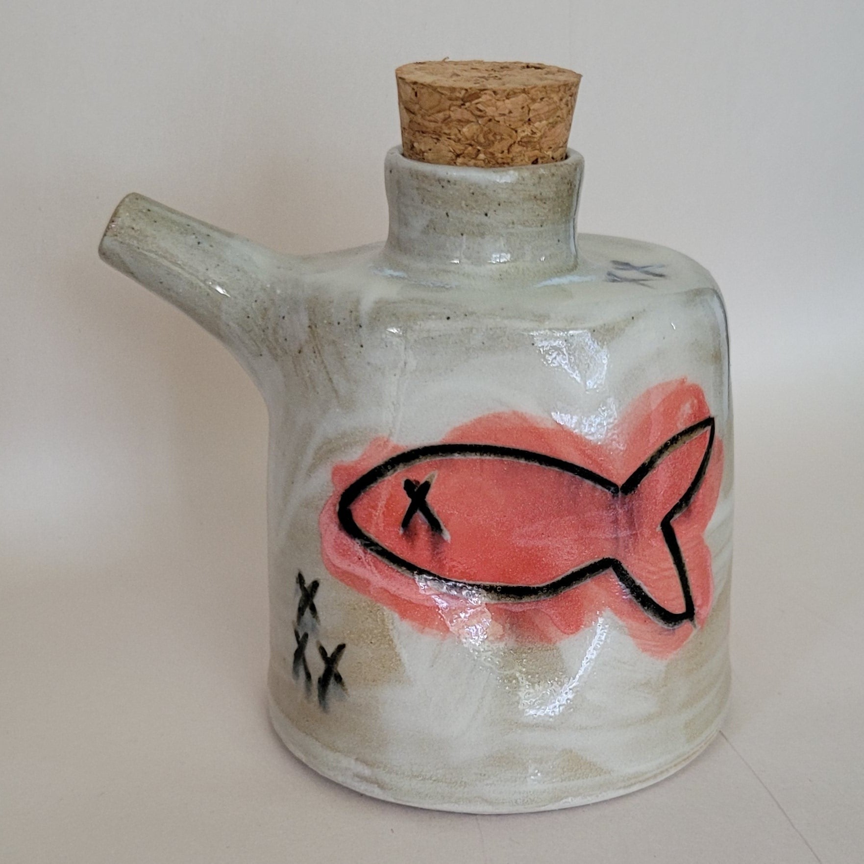 Pink Fish Oil Bottle