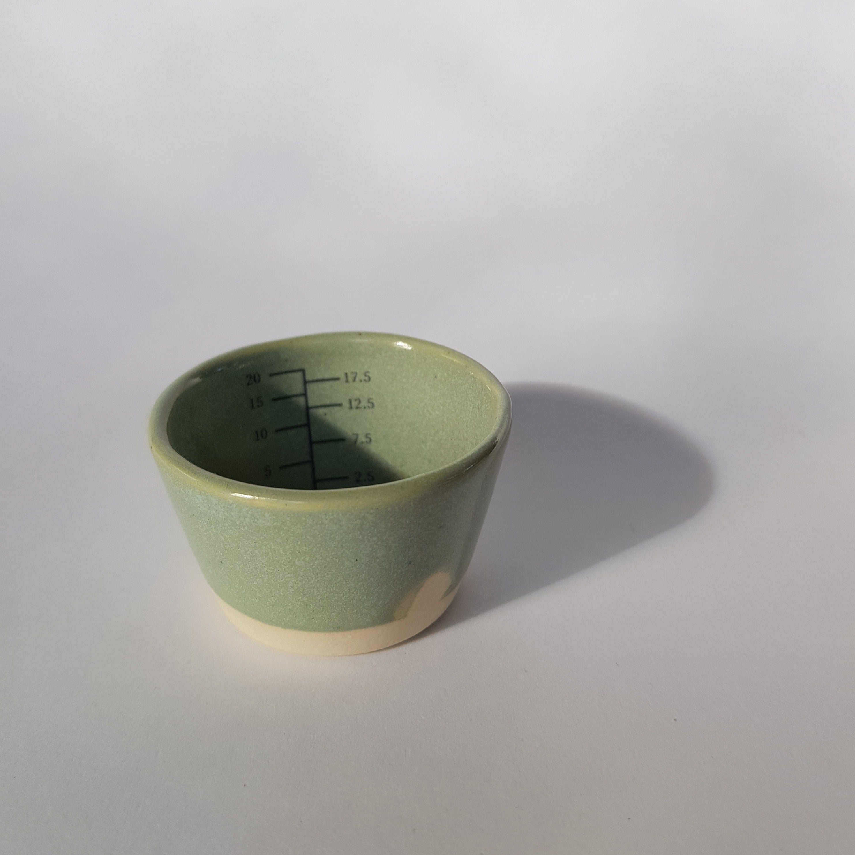 Stoneware Measuring Cup: Eucalyptus