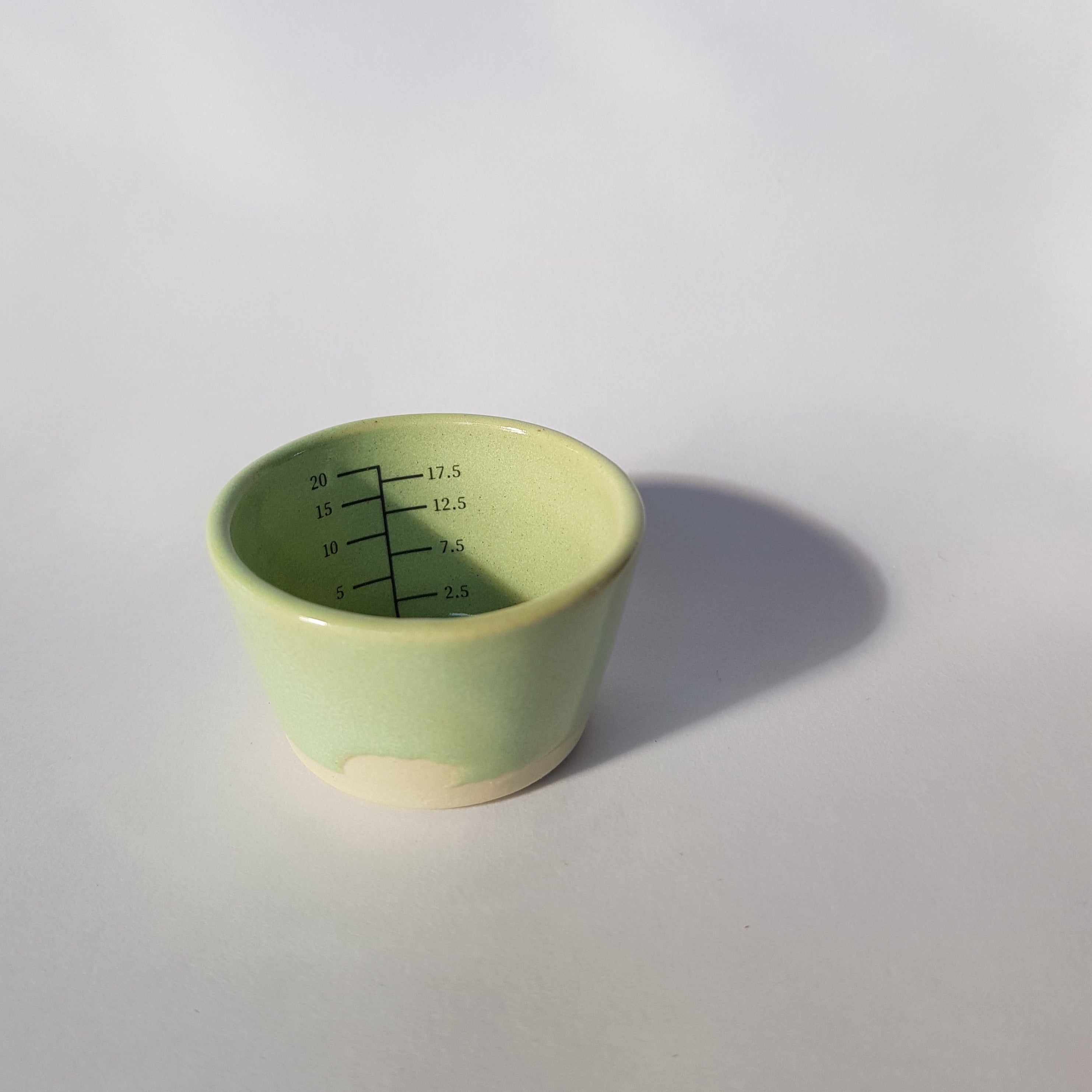 Stoneware Measuring Cup: Mint