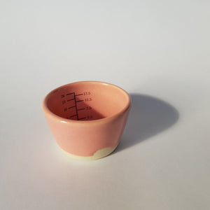 Stoneware Measuring Cup: Pink